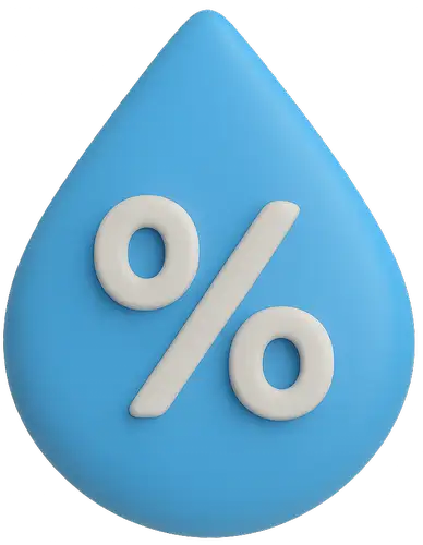 Humidity sensor icon representing MarCELL’s smart humidity monitoring and alert system.
